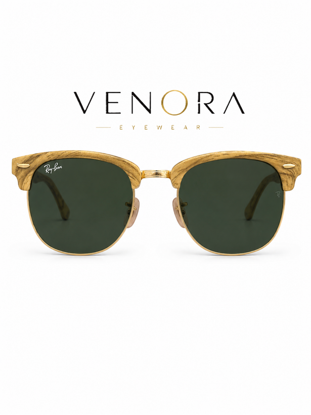 عینک آفتابی یونیسکس ریبن RayBan Clubmaster Wood RB3016M | ونورا