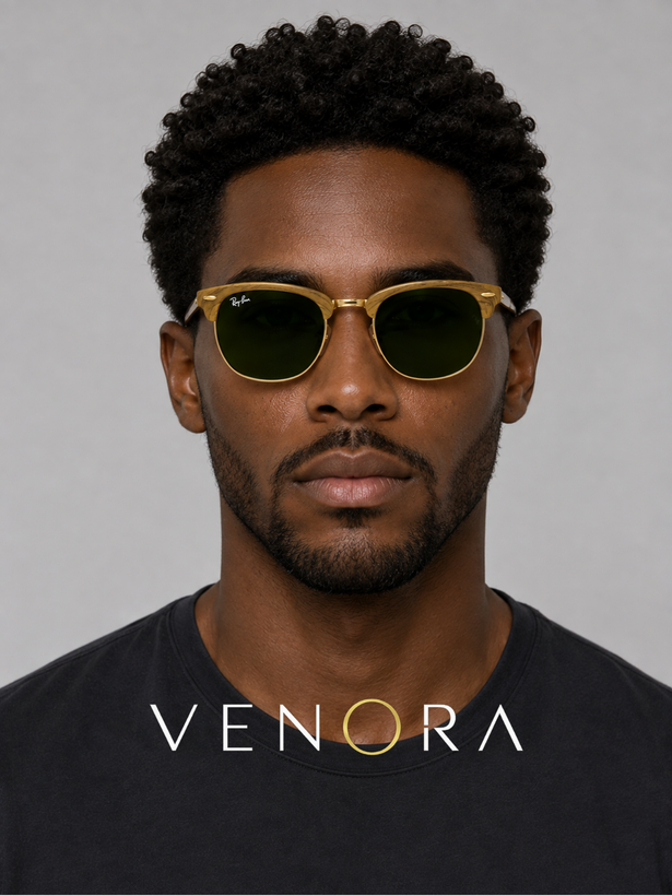 عینک آفتابی یونیسکس ریبن RayBan Clubmaster Wood RB3016M | ونورا