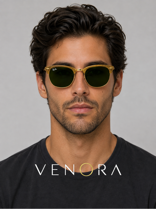 عینک آفتابی یونیسکس ریبن RayBan Clubmaster Wood RB3016M | ونورا